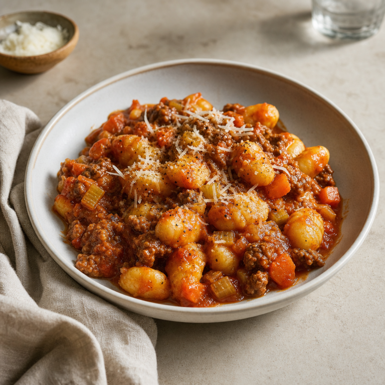 Domáce zemiakové gnocchi s hovädzím ragú a parmezánom: poctivý víkendový recept