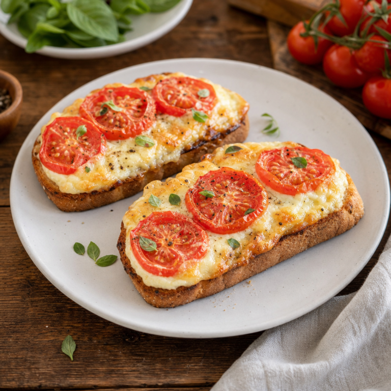 Pečené toasty s jogurtom a syrom: jednoduché slané raňajky, ktoré ostanú chrumkavé