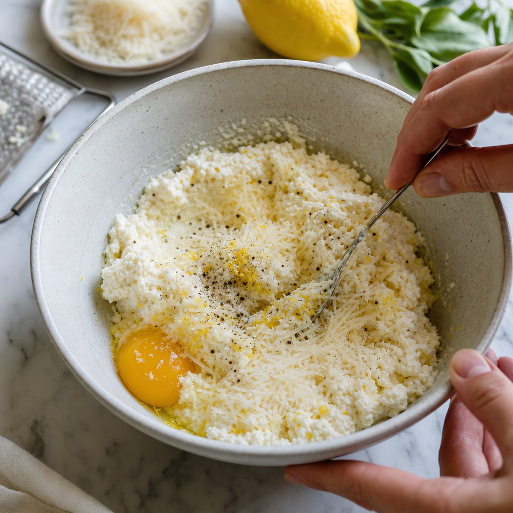 Ravioly sa varia vo veľkom hrnci a vedľa je pripravená maslovo-šalviová omáčka.
