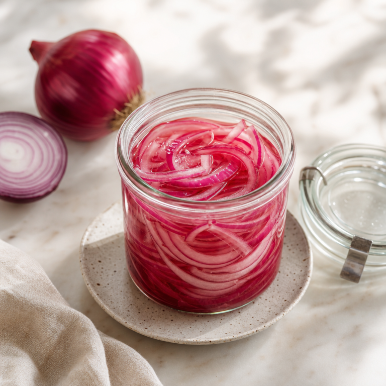 Rýchla chladničková nakladaná cibuľa: jednoduchý recept bez sterilizácie