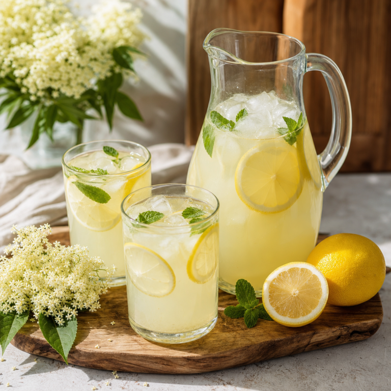 Domáca bazová limonáda s citrónom: vyvážená chuť bez horkosti