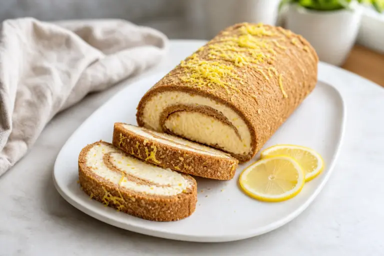 Za 300 minút je výsledok na stole: Nepečená citrónová cheesecake roláda zo sušienok. Rozhoduje presné poradie krokov