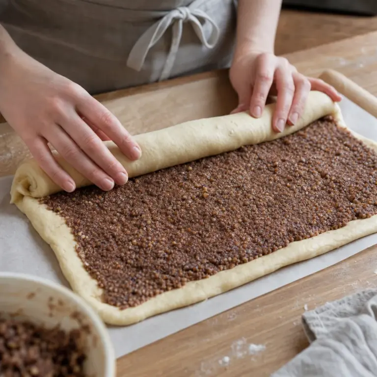 Krok receptu: Plnku rozdeľ na 2
