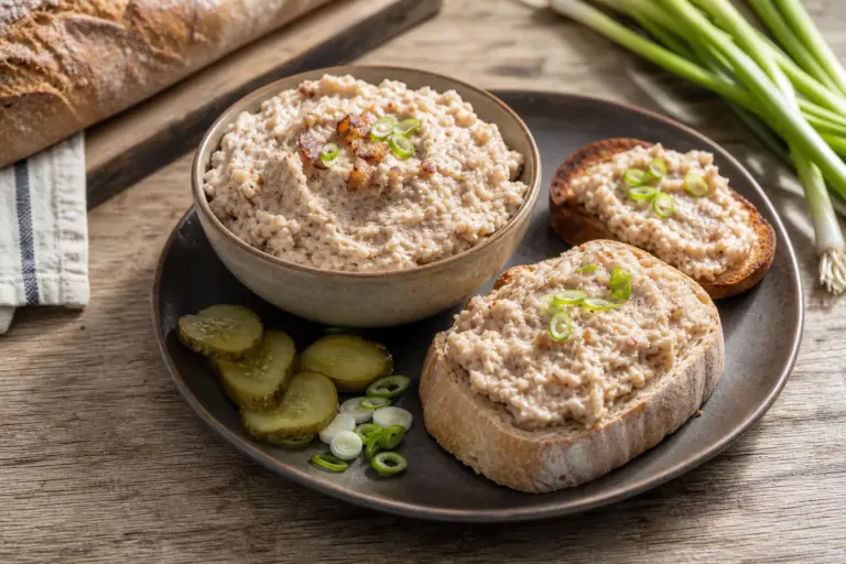 Najlepší domáci recept ako od babičky? Domáca škvarková nátierka s jablkom a cibuľou – jemný stred, šťavnatý výsledok, chrumkavý povrch