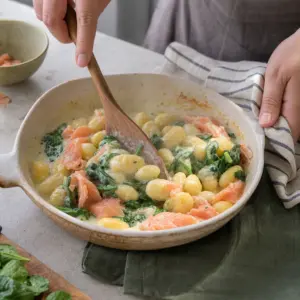 Krok receptu: Misu vyber a gnocchi