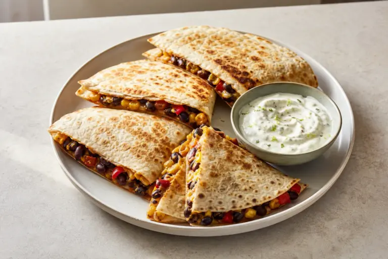 Presne 40 minút od prípravy po výsledok: Pečené quesadilly s čiernou fazuľou a kukuricou. Rozhoduje poradie krokov