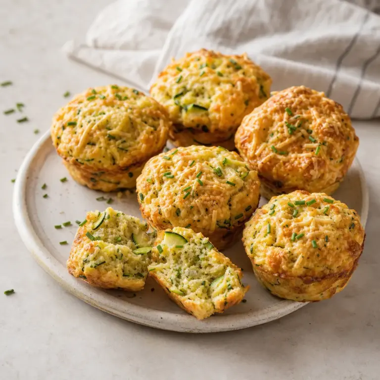 Slané syrové muffiny s cuketou: vláčne vďaka správne vytlačenej cukete
