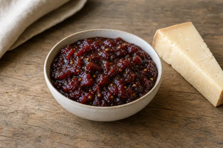 Slivky v hlavnej úlohe: Slivkové chutney s horčicovými semienkami. Postup zaberie 70 minút – má konzistenciu vhodnú na natieranie